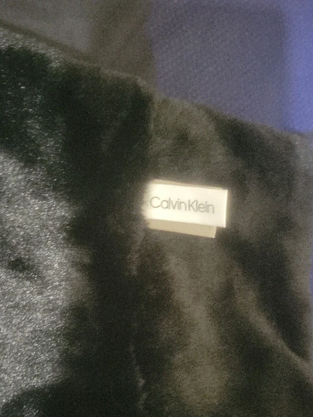 Calvin Klein Plush Faux Fur Scarf